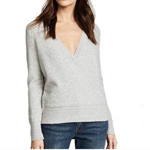 Madewell Faux Wrap Pullover Sweater